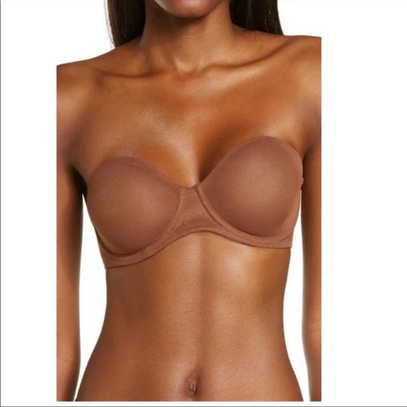 SKIMS Other - 🛑SOLD🛑SKIMS bra strapless mesh underwire bronze size 32B